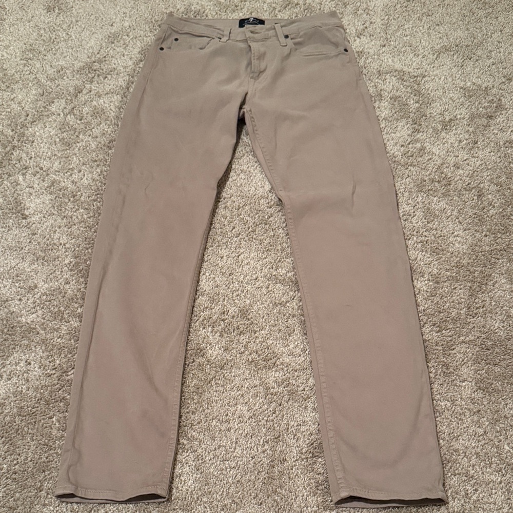 Seven for all Mankind Slimmy luxe performance plus Men's Tan Pants